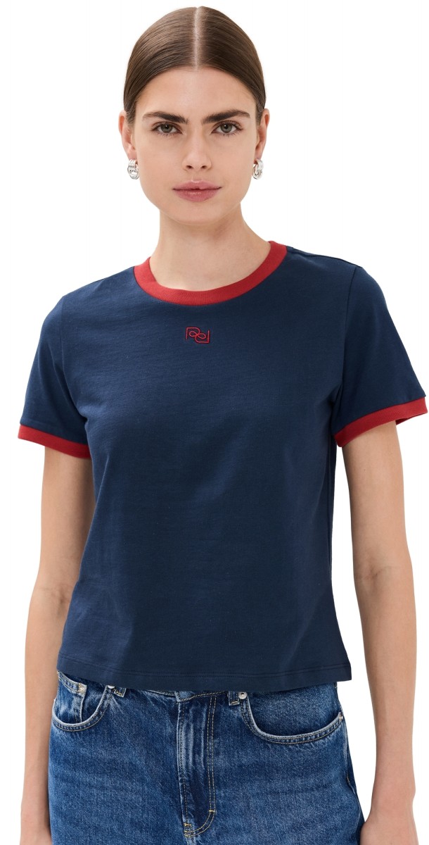 Reformation Classic Crew Tee Midnight Logo