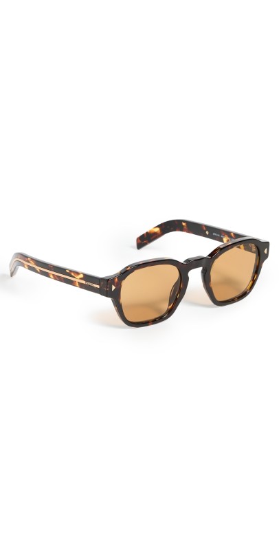 Prada PR A16S Round Sunglasses Magma Tortois
