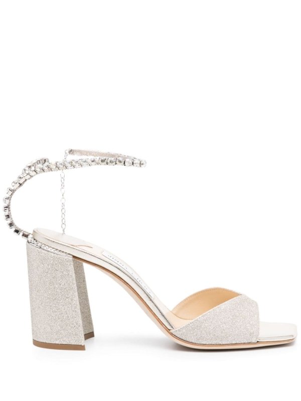 Saeda 85mm leather sandals