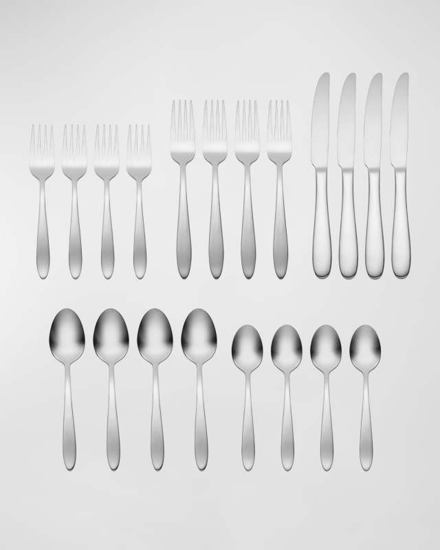 Mooncrest Satin 20-Piece Everyday Flatware Set