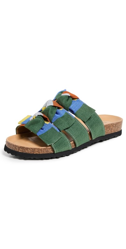 Shekudo Espargos Sandals GREEN SEA
