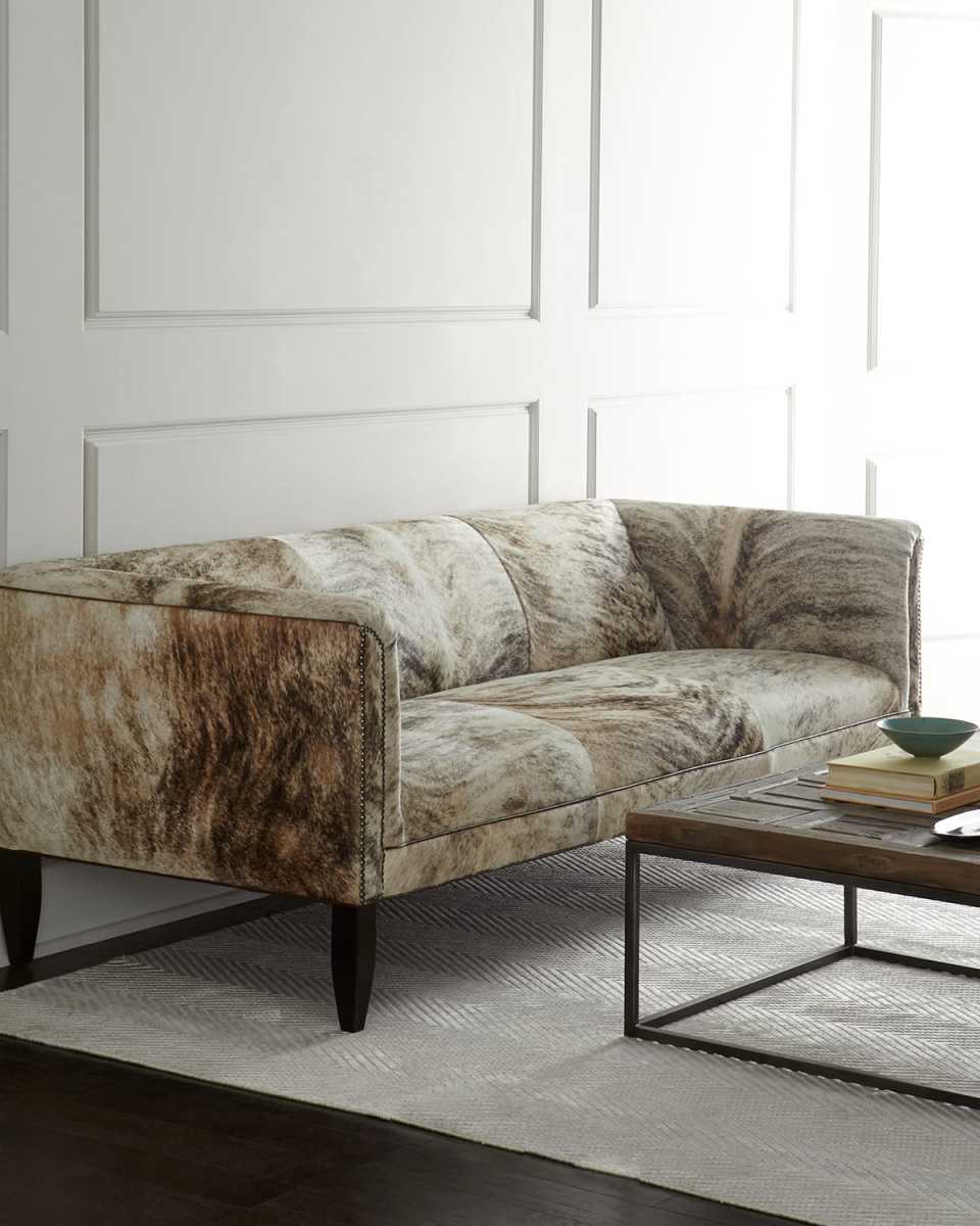 Bryson Hair on Hide Sofa 86"