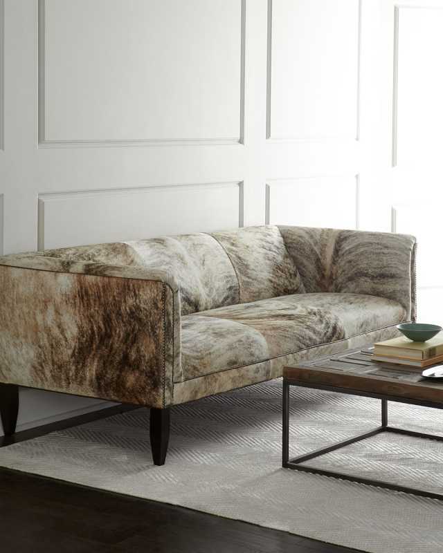 Bryson Hair on Hide Sofa 86"
