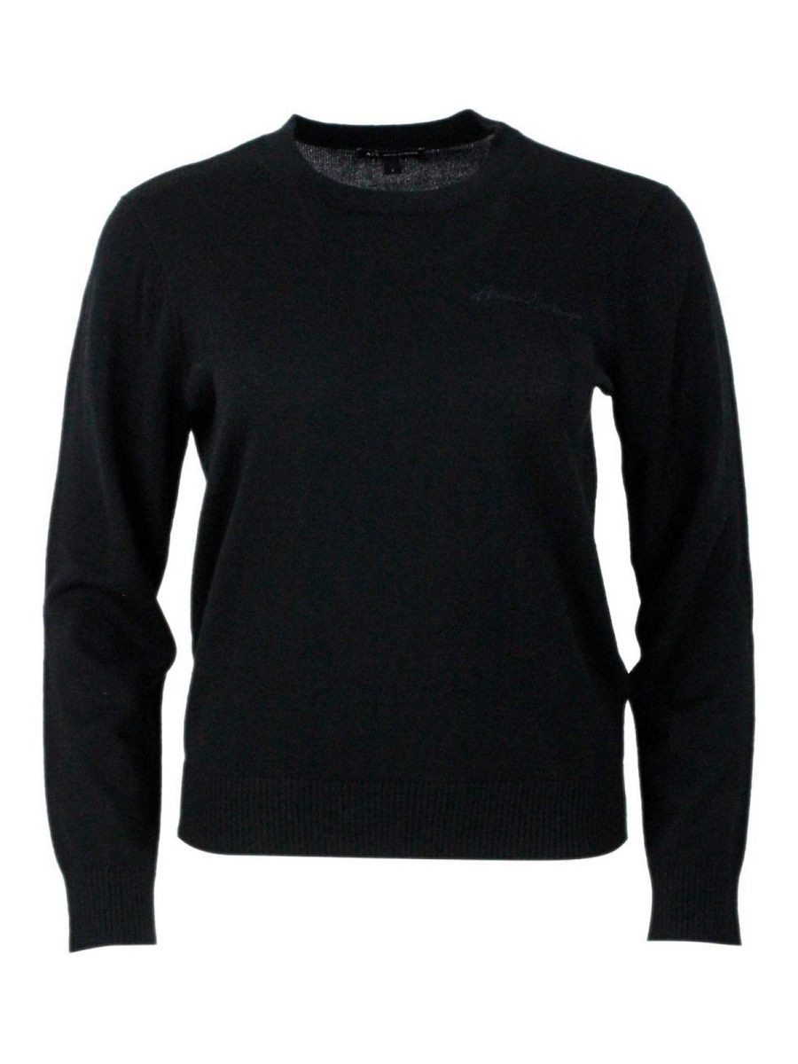 Armani Exchange Pull Col Rond - Noir