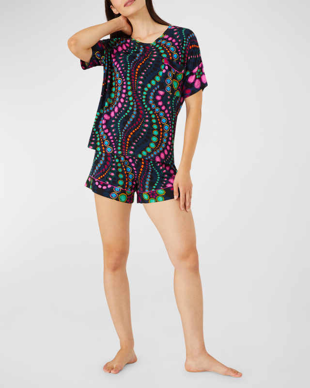 The Alex Geometric-Print Pajama Set
