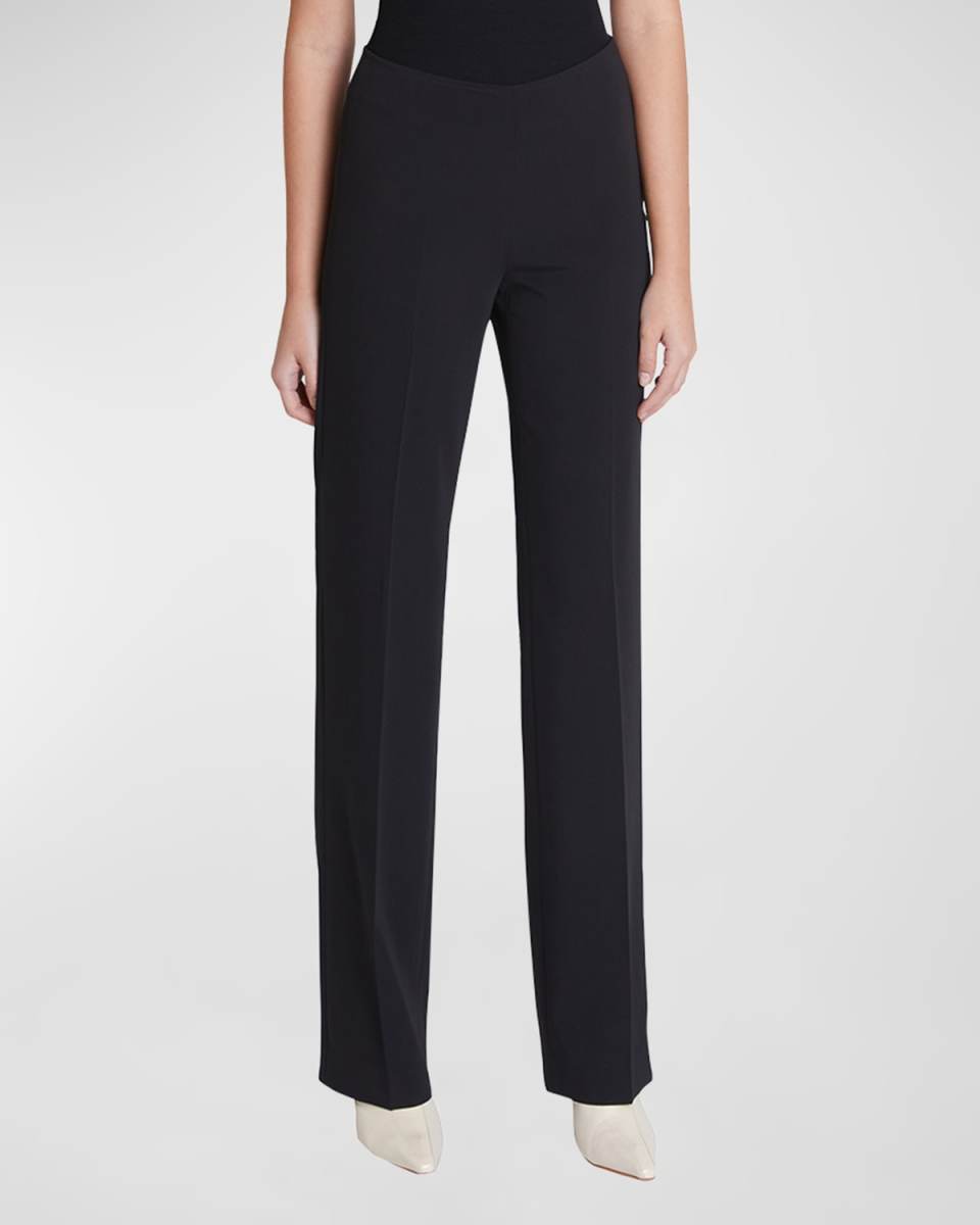 Prix Straight-Leg Cady Pants