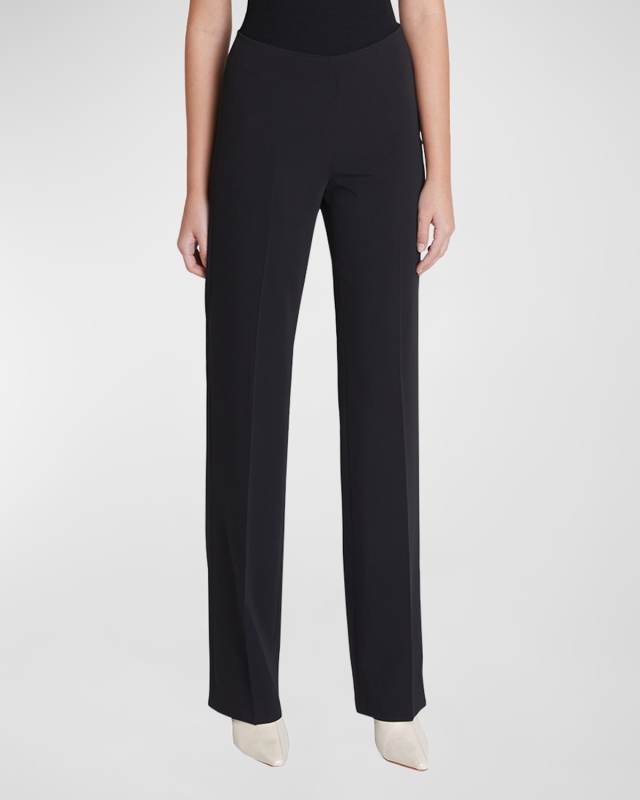 Prix Straight-Leg Cady Pants