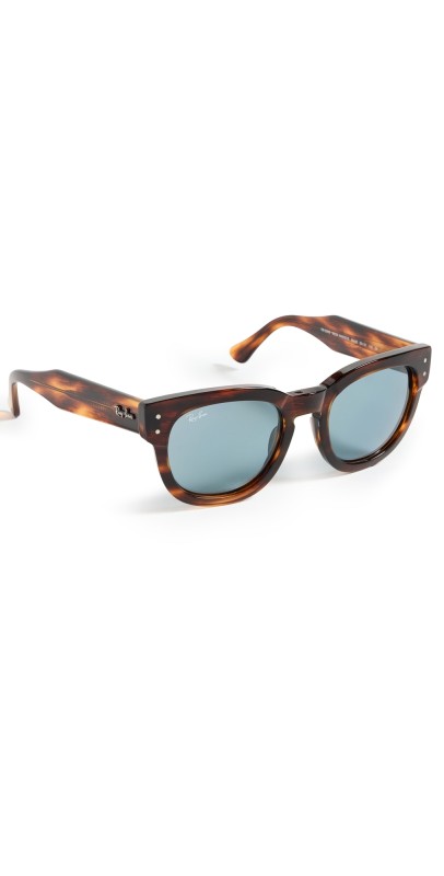 Ray-Ban Mega Hawkeye Sunglasses Striped Havana/Blu