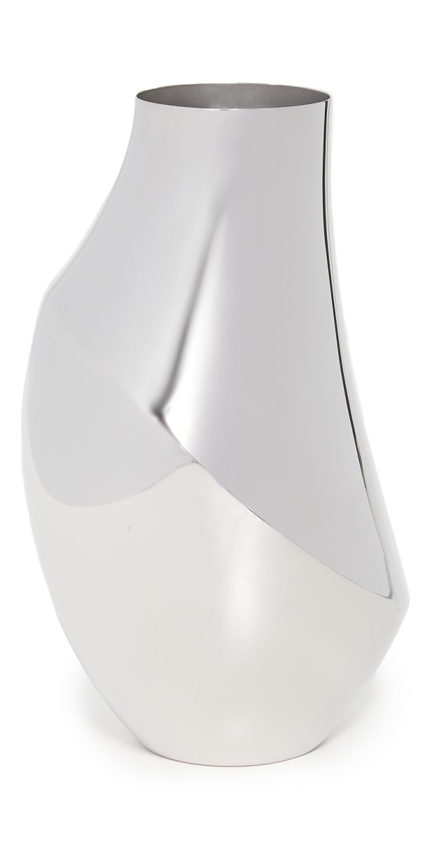 Georg Jensen Flora Vase 23cm Stainless Steel One Size