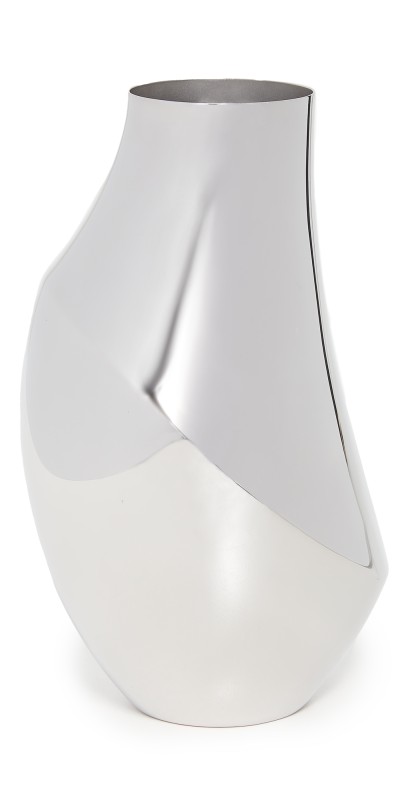 Georg Jensen Flora Vase 23cm Stainless Steel One Size