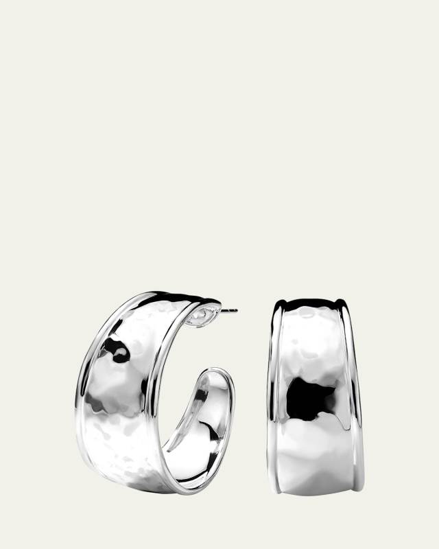 Goddess Hoop Earrings in Sterling Silver