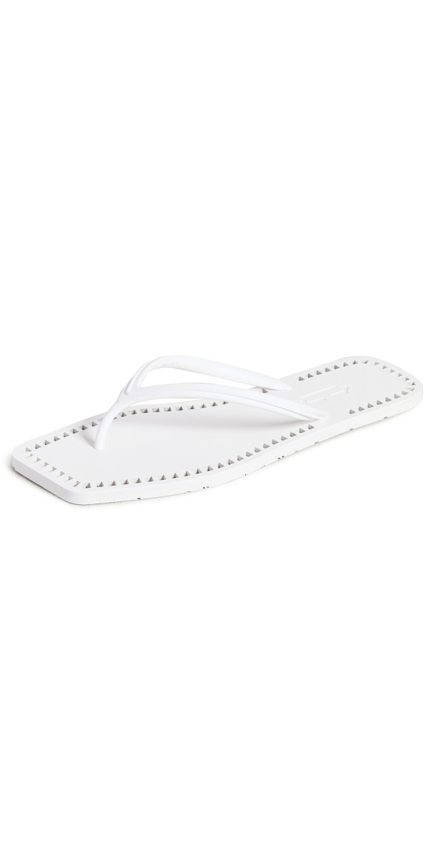 Carlotha Ray Bea Flip Flops White