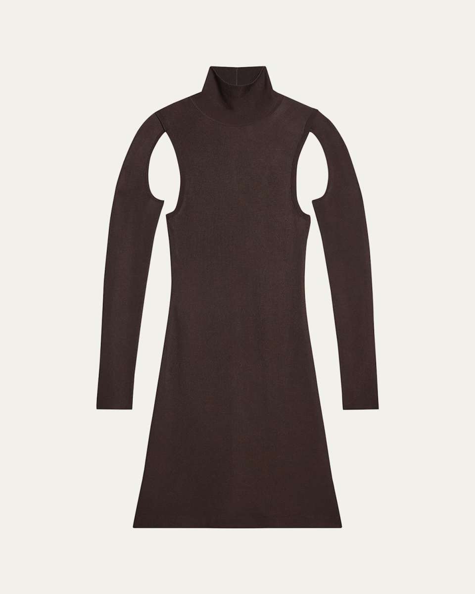 Air Cut-Out Turtleneck Dress