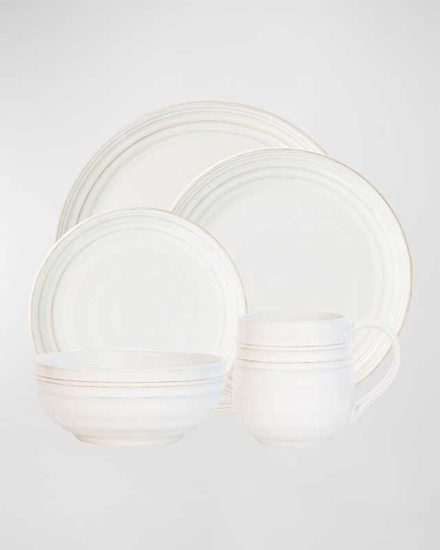 Bilbao 5pc Place Setting - Whitewash