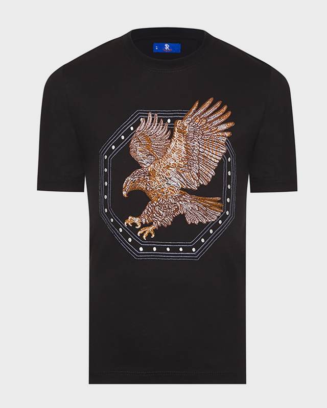 Boy's Logo Embroidered Short-Sleeve T-Shirt, Size 4-16