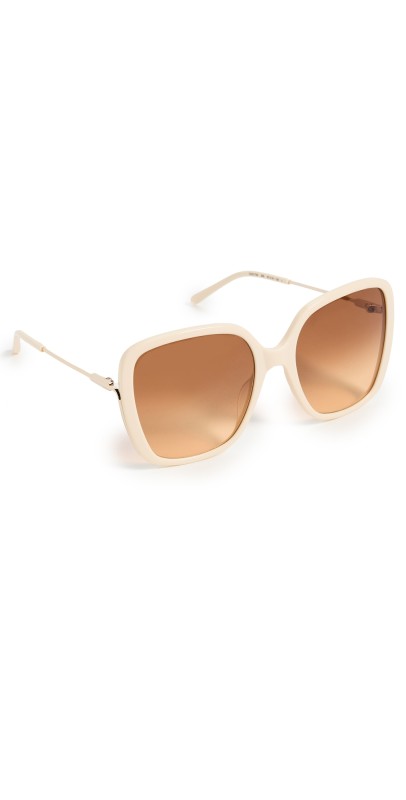 Chloe Elys Sunglasses Ivory/Gold/Brow