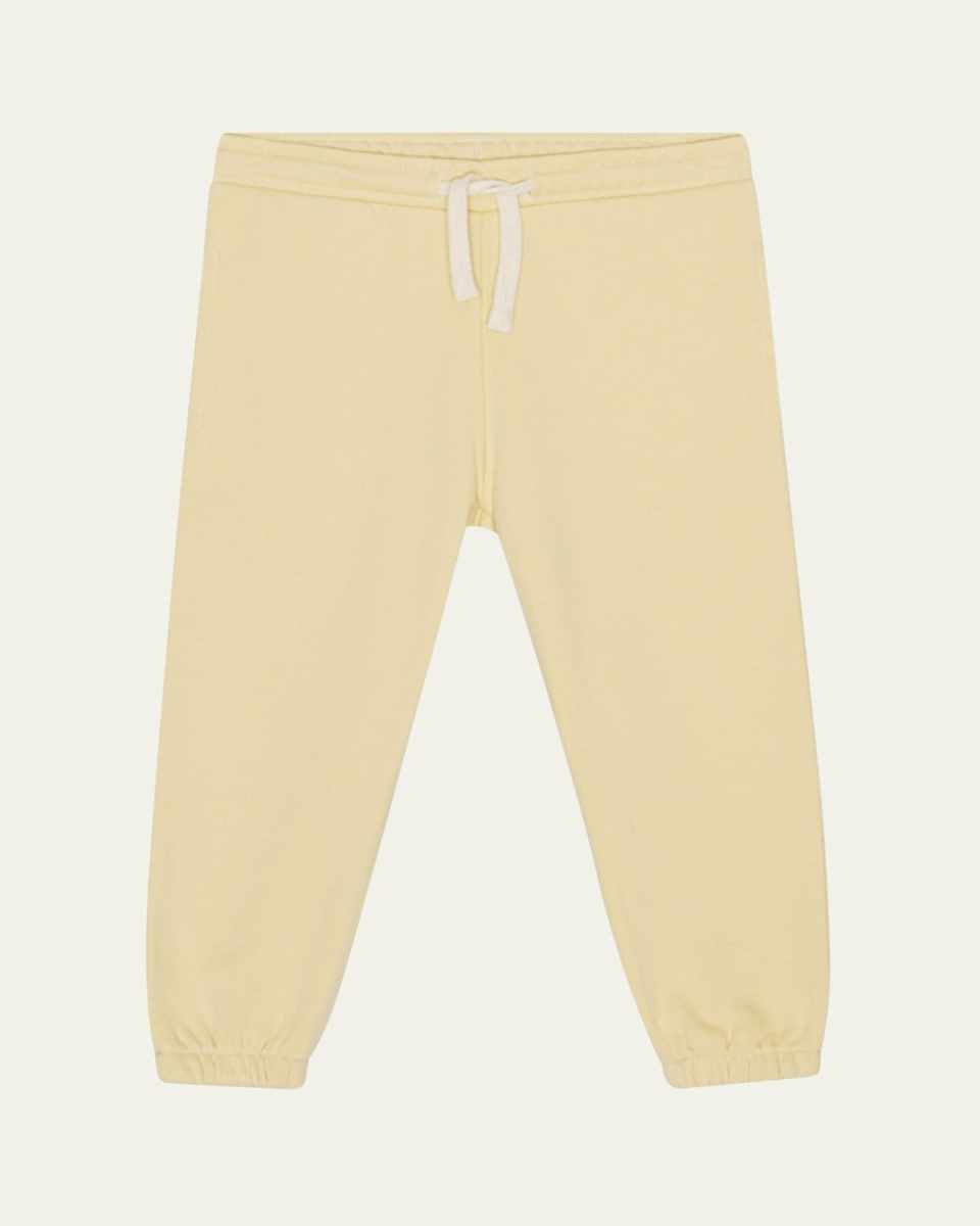 Girl's Lou Drawstring Organic Cotton Sweatpants, Size 12M-4