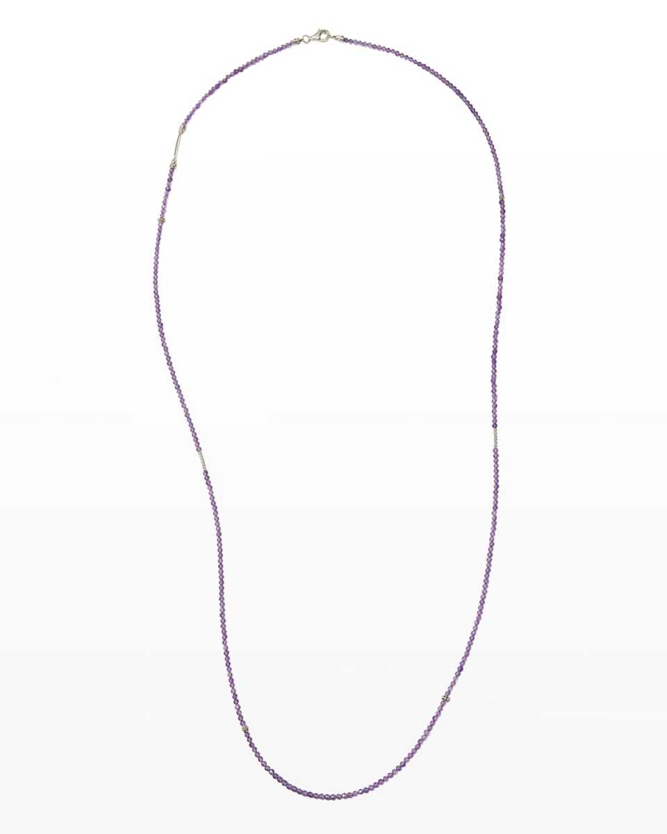 Caviar Icon Long Single-Strand Bead Necklace, 34"