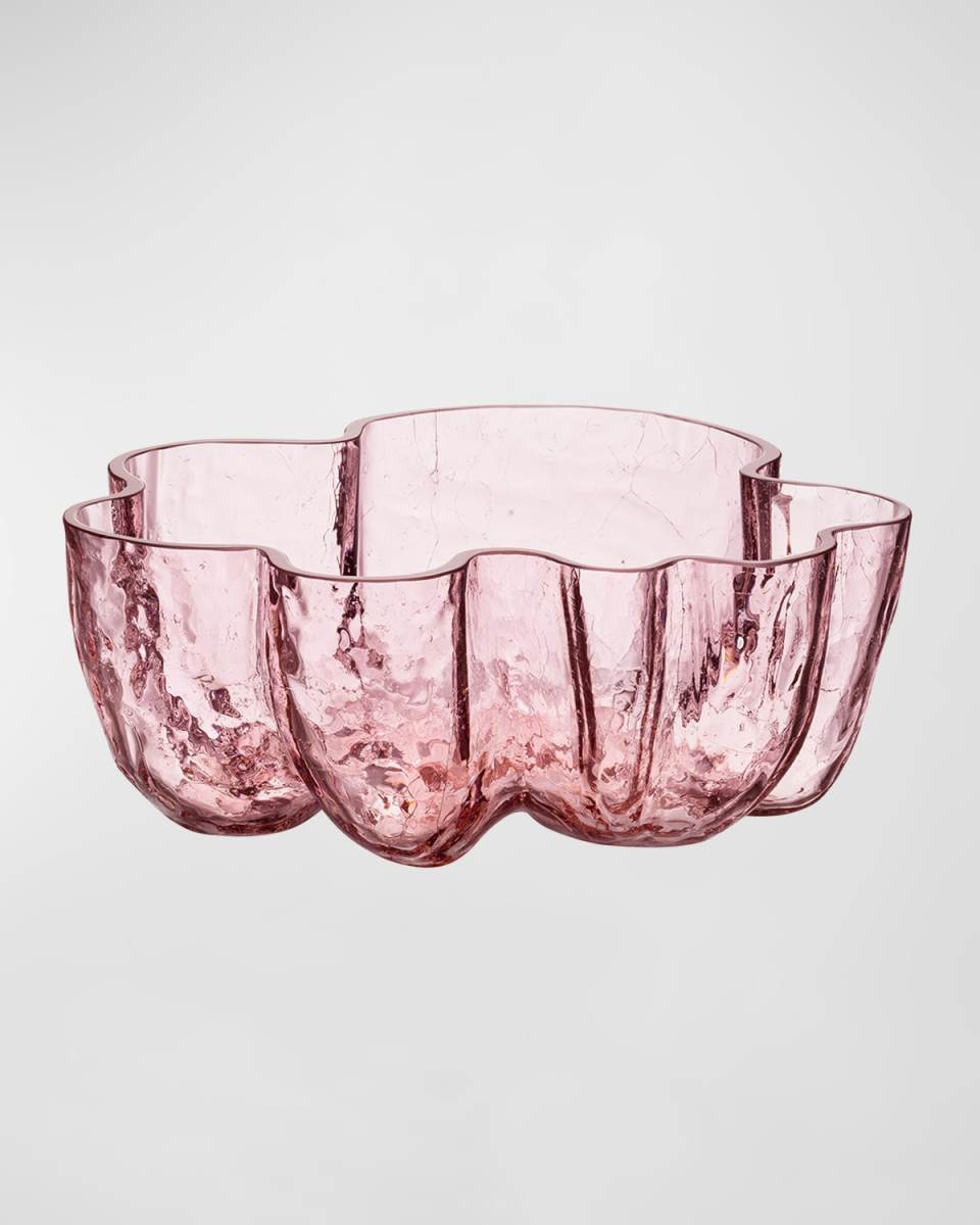 Pink Crackle Bowl