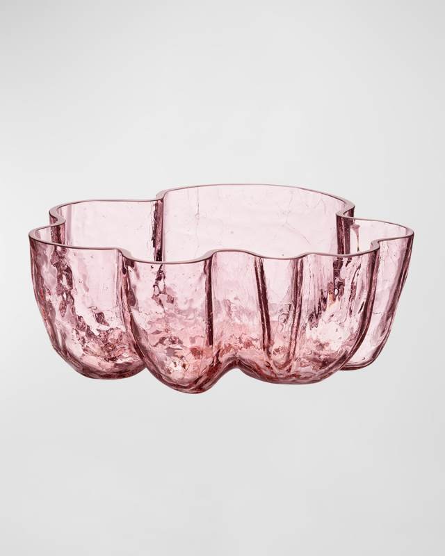 Pink Crackle Bowl