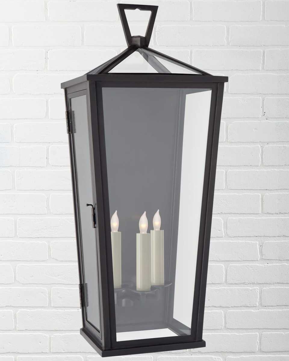 Darlana Large Tall 3/4 Wall Lantern By Chapman & Myers