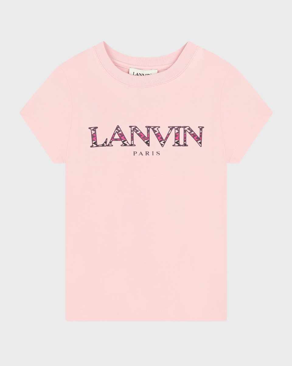 Girl's Classic Curb Logo-Print T-Shirt, Size 4-