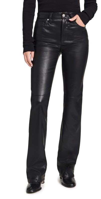 BLANKNYC Vegan Leather Hoyt Mini Boot Cut Pants Trade Mark