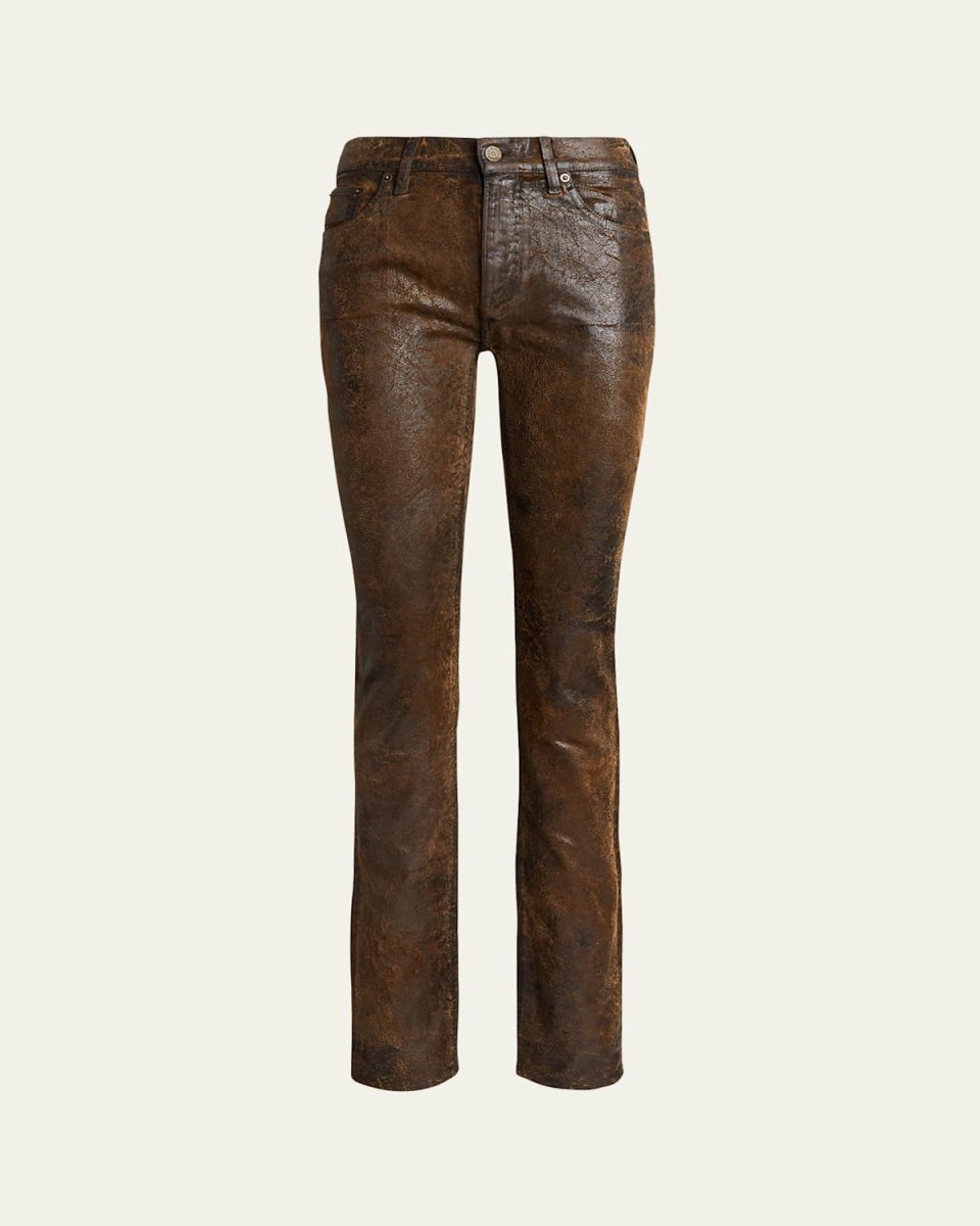 Printed Flocked 750 Straight Jeans