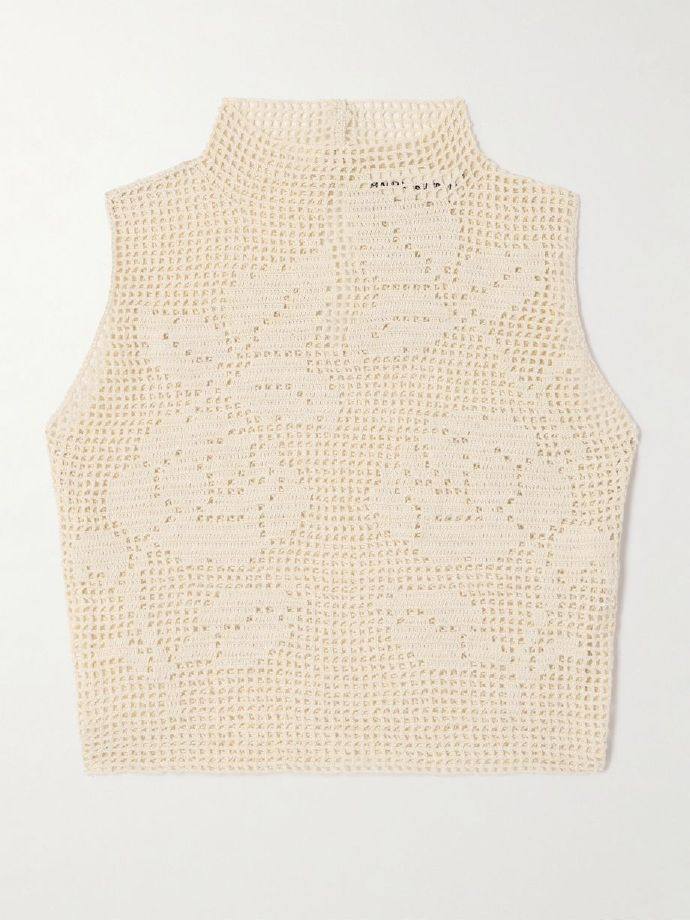 MAGDA BUTRYM Crocheted cotton tank