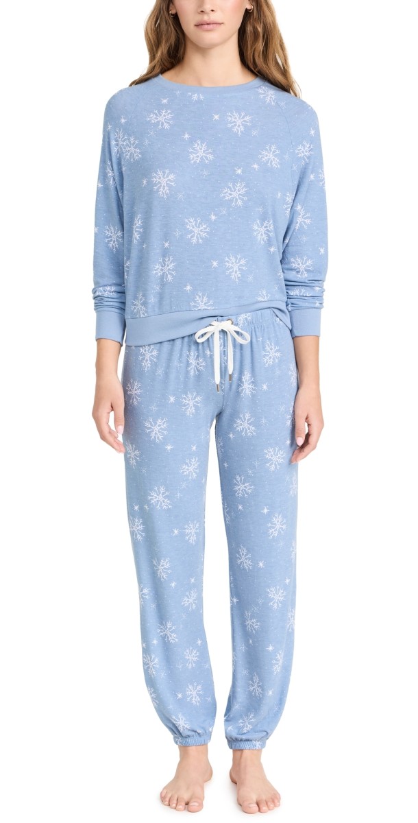 Honeydew Intimates Star Seekerounge Set PEPPERMINT SNOWFLAKE