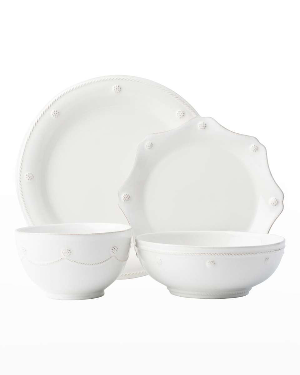 Berry & Thread 4-Piece Place Setting, Whitewash