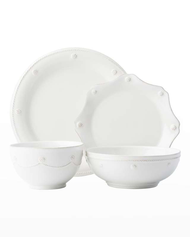 Berry & Thread 4-Piece Place Setting, Whitewash