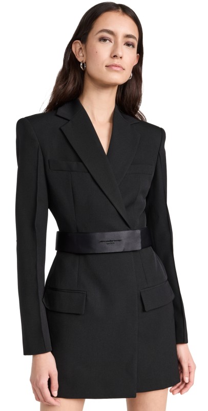 Alexander Wang Tailored Blazer Dress Black