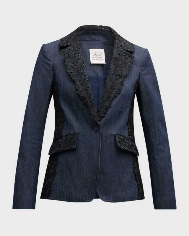 Laney Lace Denim Jacket
