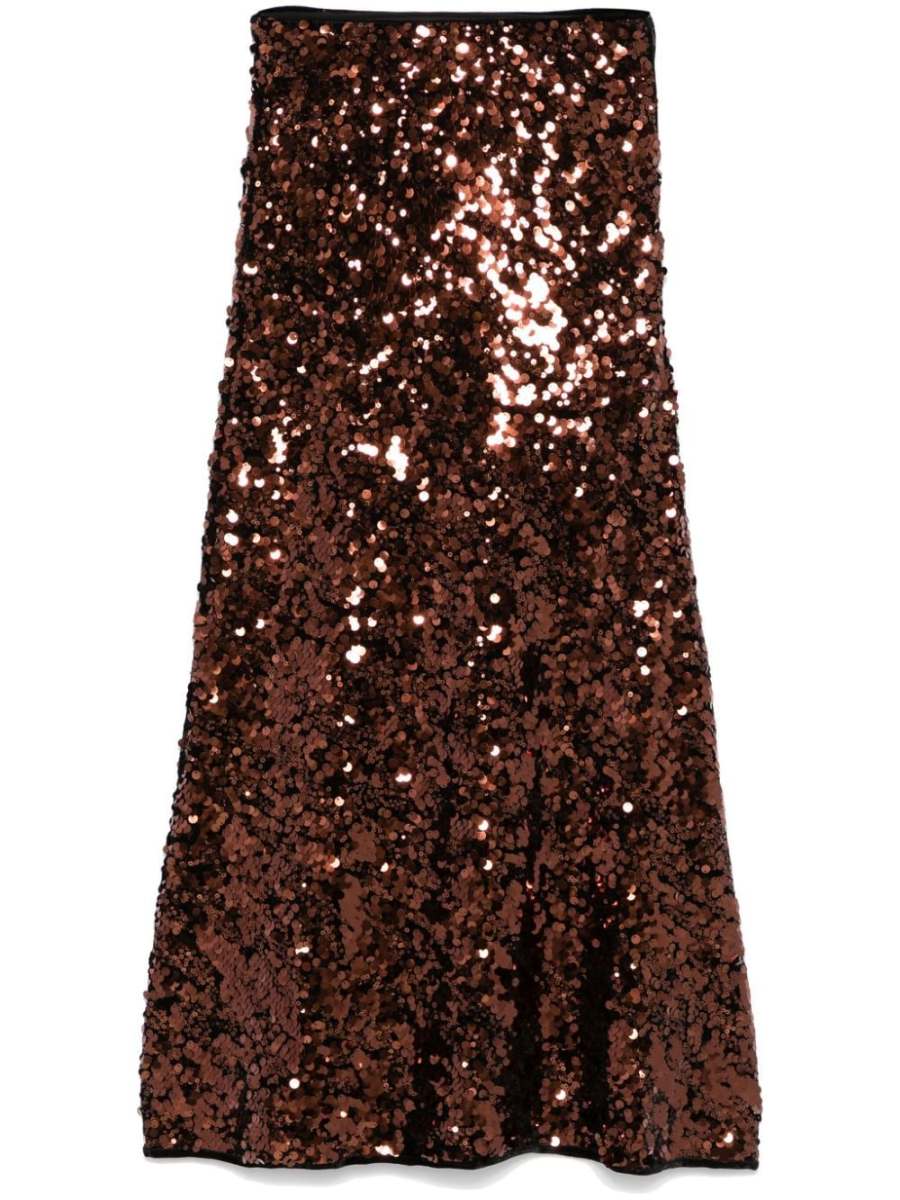 sequinned maxi skirt