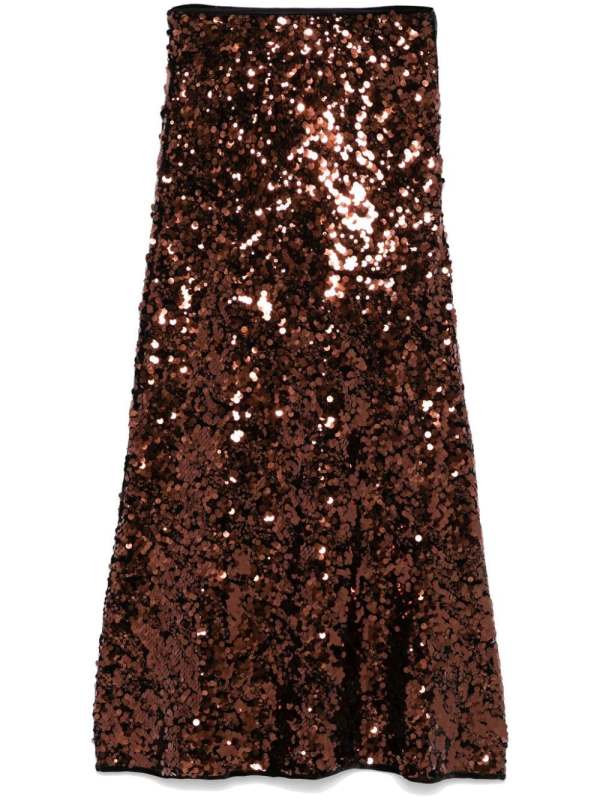 sequinned maxi skirt