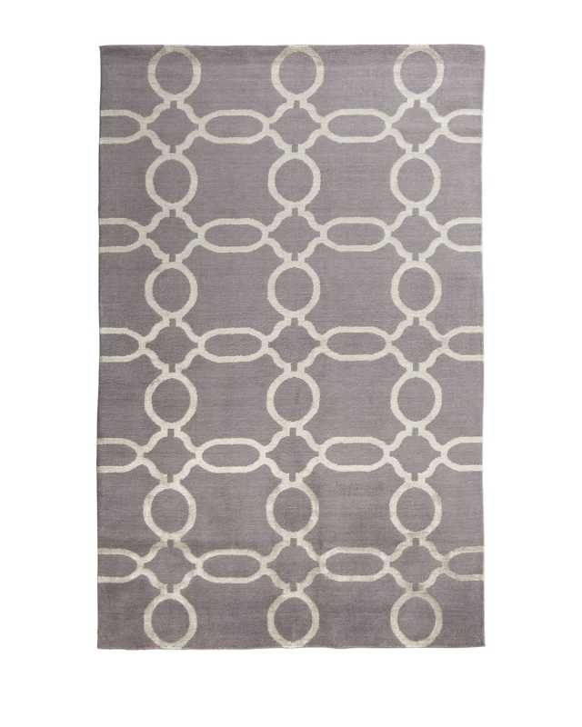Gray Links Rug, 4' x 6'