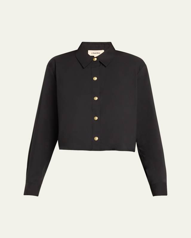 Cosette Cropped High-Low Shirt