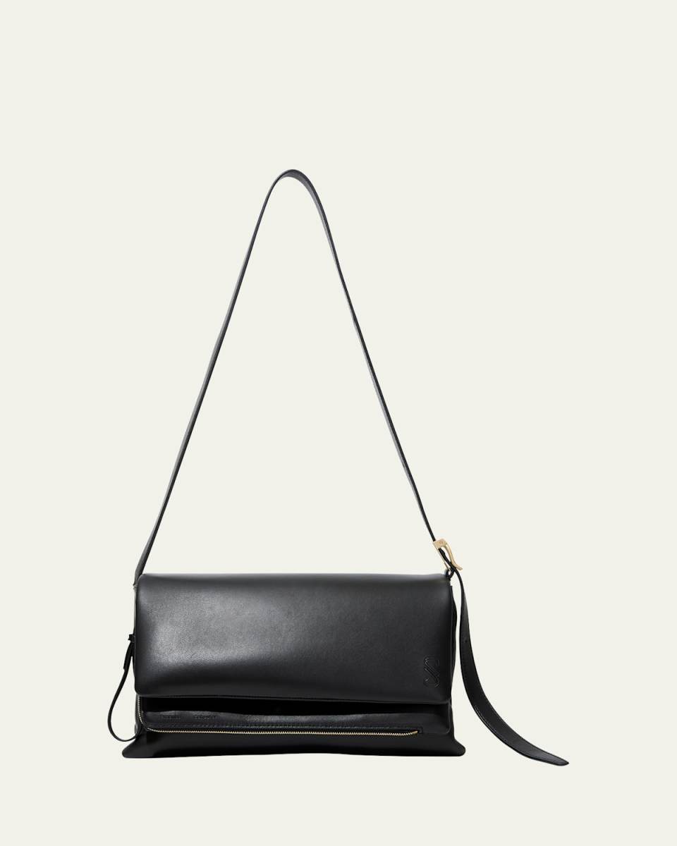 City Small Napa Leather Shoulder Bag