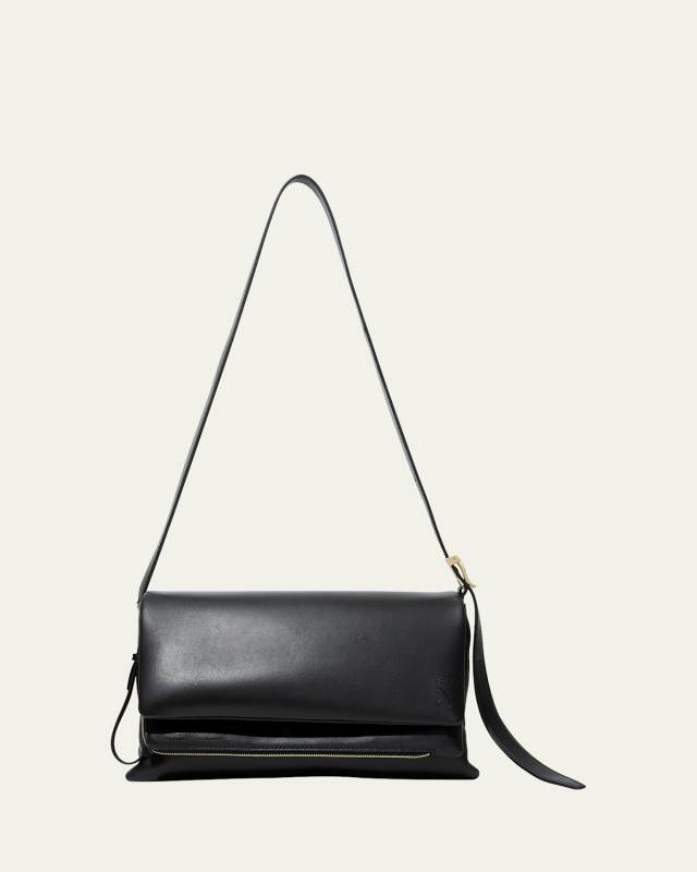 City Small Napa Leather Shoulder Bag