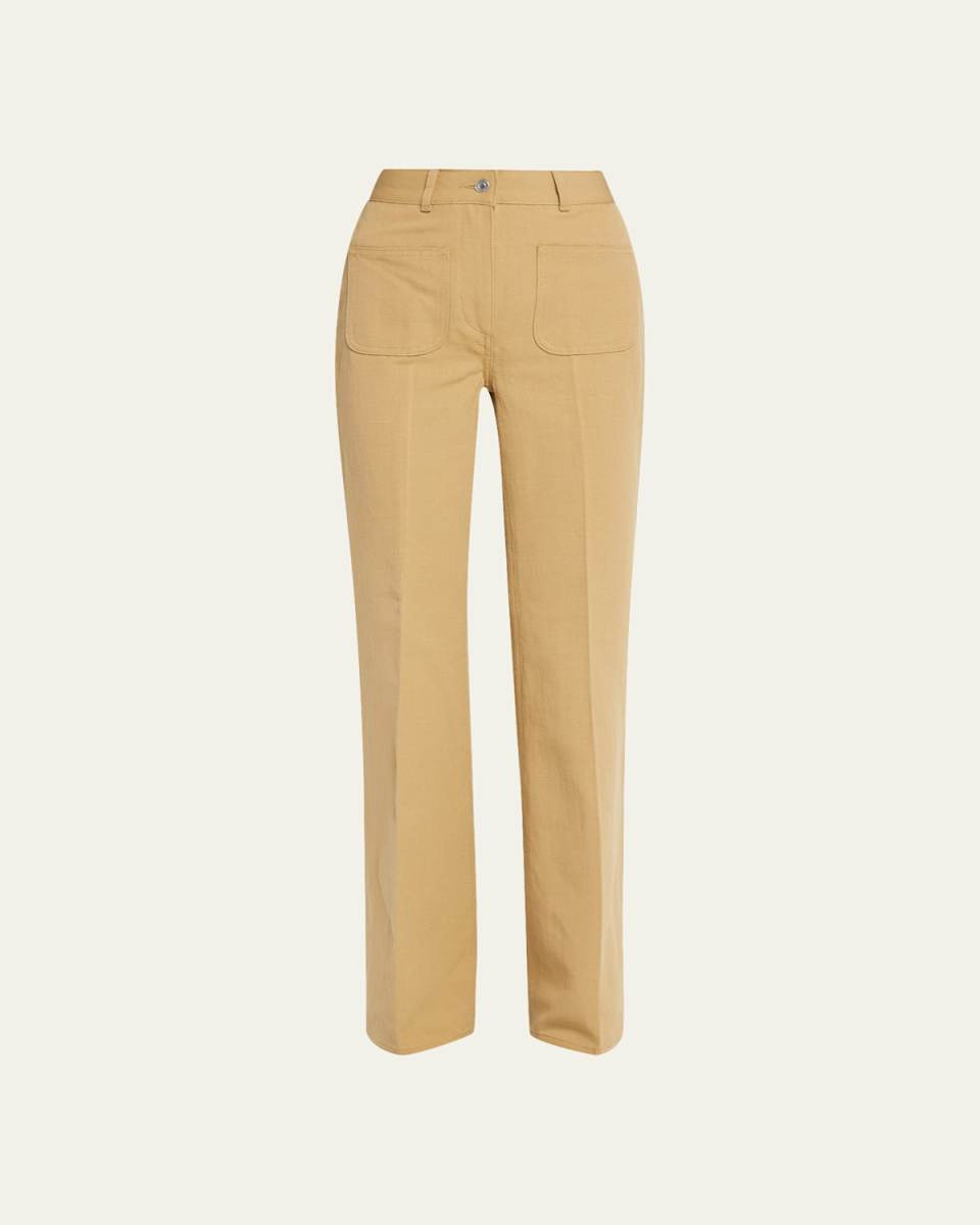 Danbeth Wide-Leg Linen Pants