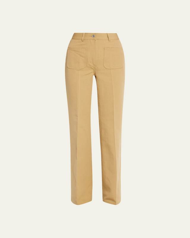 Danbeth Wide-Leg Linen Pants