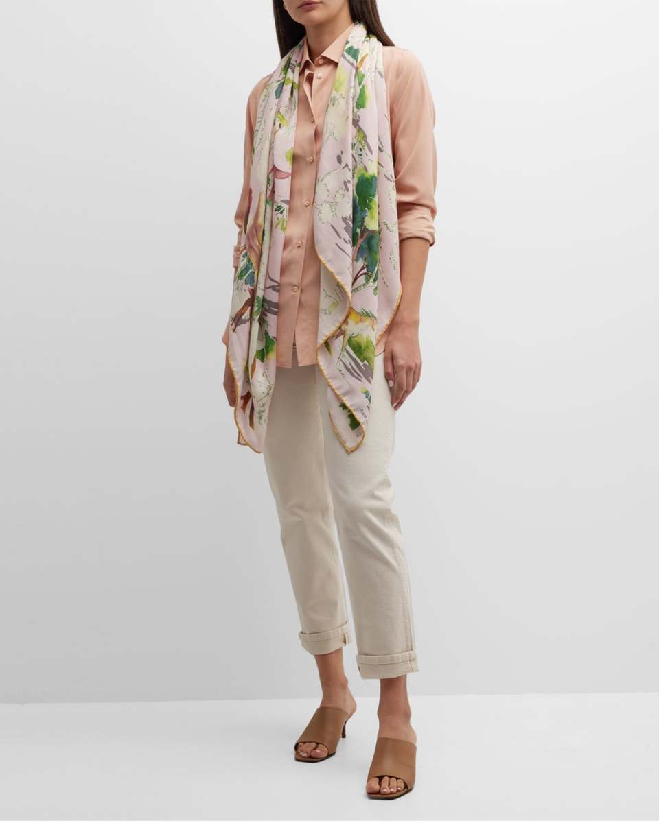 Ponies Cashmere-Blend Scarf