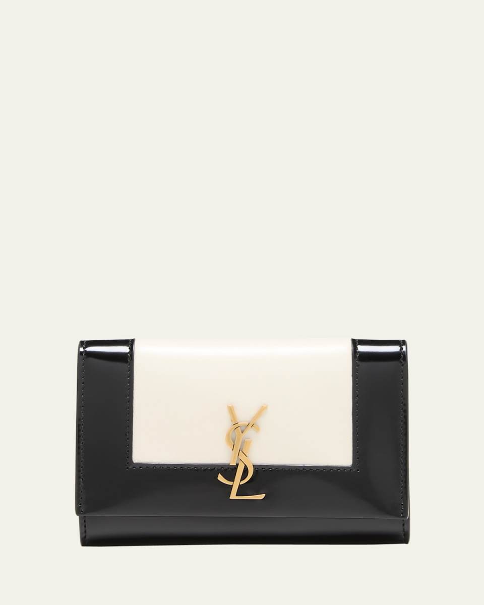 Cassandra Small YSL Patent Leather Wallet
