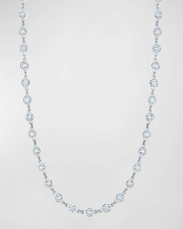 18K Gold Diamond by the Yard Chain Necklace, 16", 10.45tcw