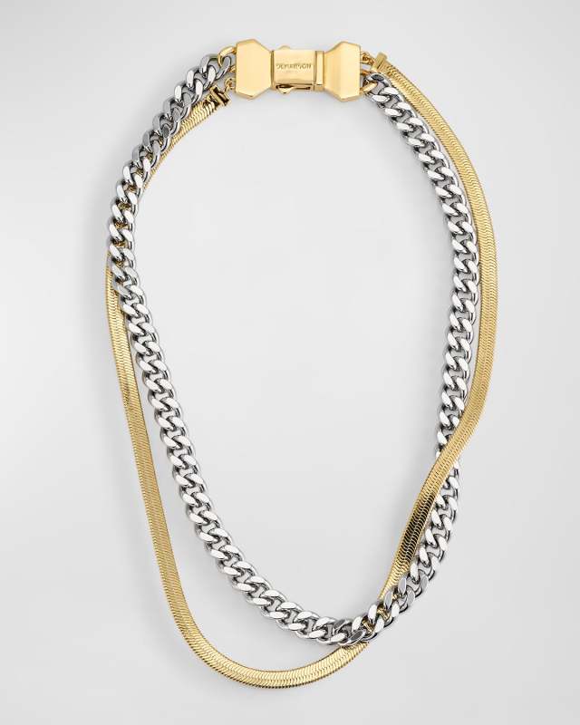 Nadine Layered Two-Tone Necklace