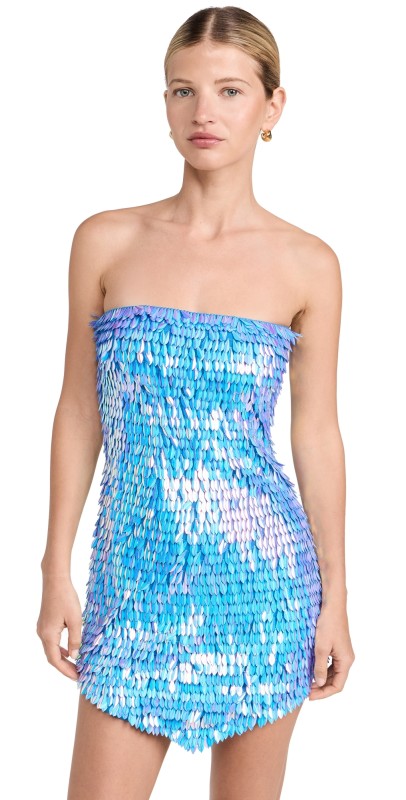 Retrofête Valley Dress Iridescent Blue