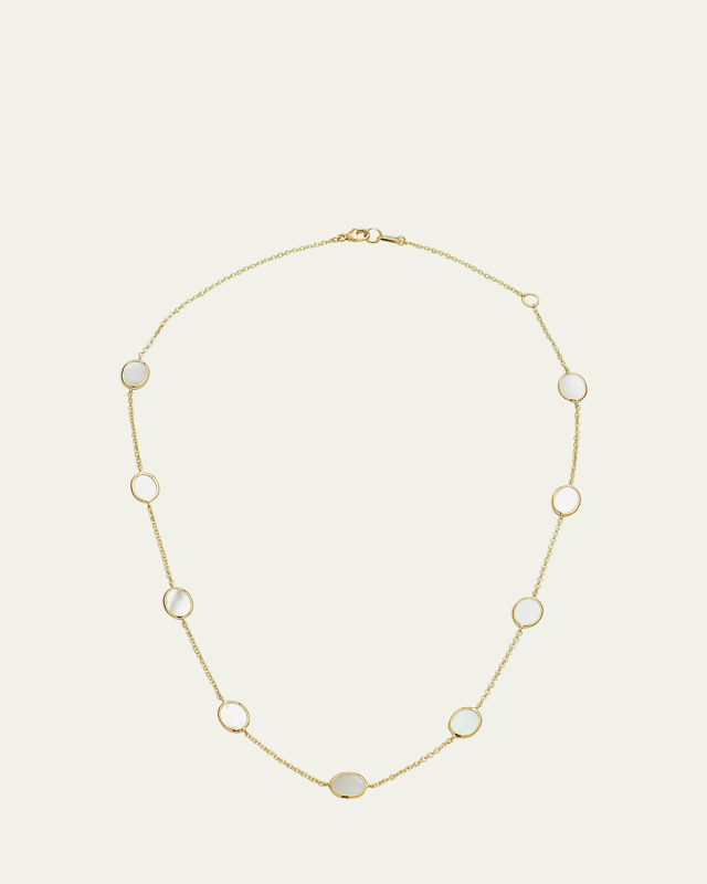 18k Gold Rock Candy Confetti Station Necklace