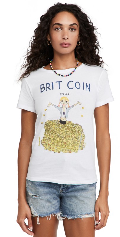 Unfortunate Portrait Brit Coin Tee White