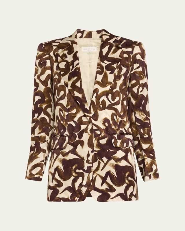 Blanchets Abstract-Print Jacket